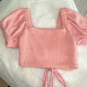 vestique pink crop top